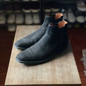 ALDO Black Suede Chelsea Boot Size 10.5